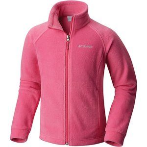 Girls Columbia Pink zip up sweater